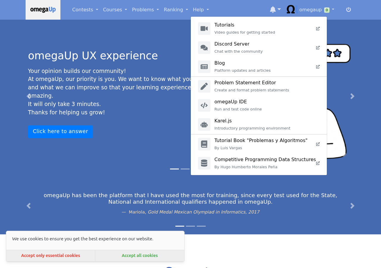 The help menu, the first one to be rebuilt